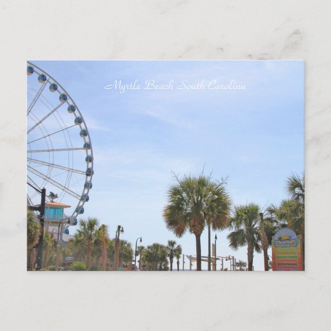 Myrtle Beach South Carollina, Skywheel Postcard (Front)