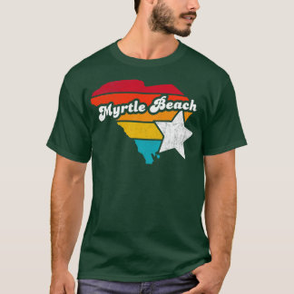 Myrtle Beach South olina Vintage Distressed Souven T-Shirt