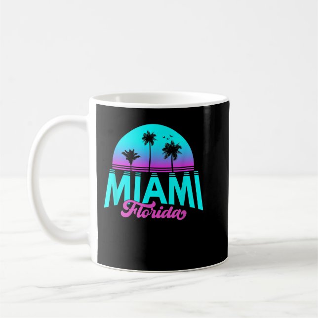 Myrtle Beach Souvenir Palm Sunset Sun South Caroli Coffee Mug (Left)