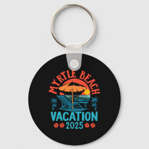 Myrtle Beach Vacation 2025 Souvenir Matching Famil Key Ring