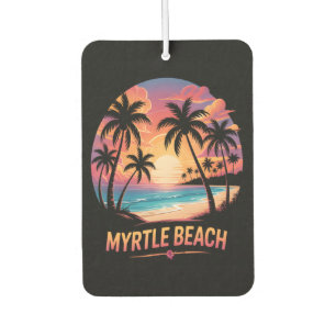 Myrtle Beach Vacation Surfer Car Air Freshener