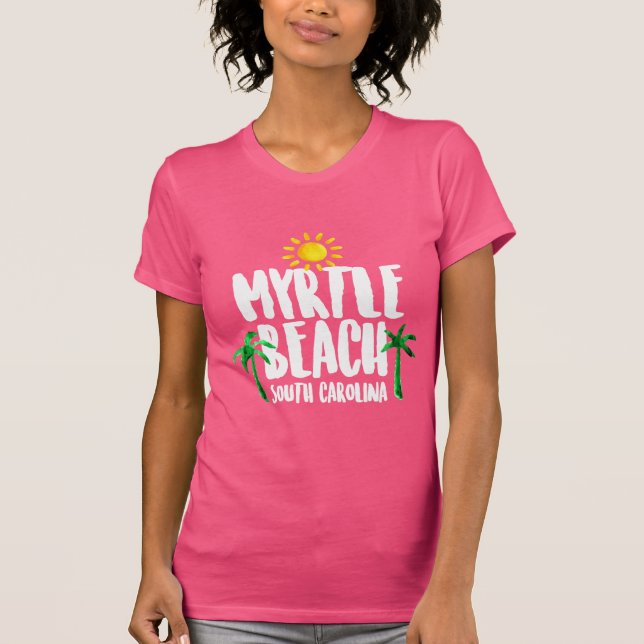 Myrtle Beach Watercolor T-Shirt (Front)