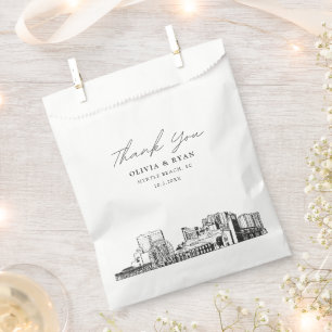 Myrtle Beach Wedding Personalised Favour Bag