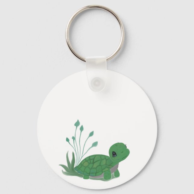 Myrtle the Turtle!  Key Ring (Front)