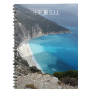 Myrtos Bay Beach Kefalonia Island Greece Notebook