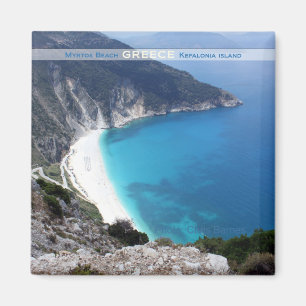 Myrtos Beach Greece Souvenir Fridge Magnet