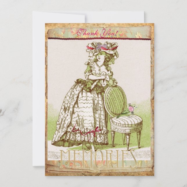 Mys Victorian Lady Thank You card (Front)