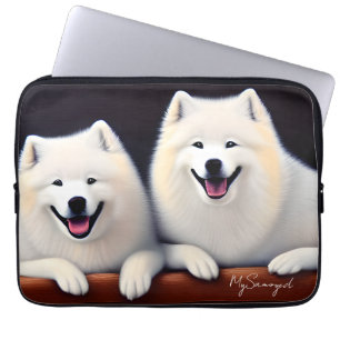 MySamoyed Personalised Gift Idea Cute Samoyed Laptop Sleeve