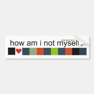 Myself? Bumper Sticker