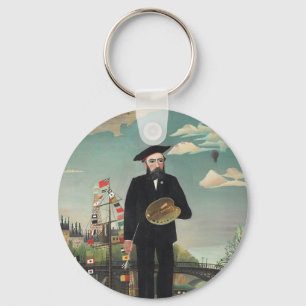 Myself: Portrait – Landscape, Henri Rousseau 1890 Key Ring