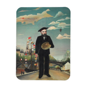 Myself: Portrait – Landscape, Henri Rousseau 1890 Magnet