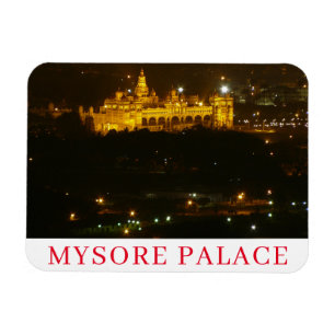 Mysore Palace at night fridge magnet