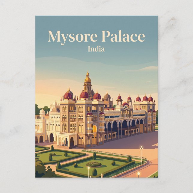 Mysore Palace India Postcard (Front)