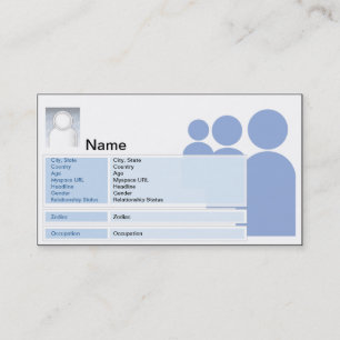 Myspace - Business Calling Card