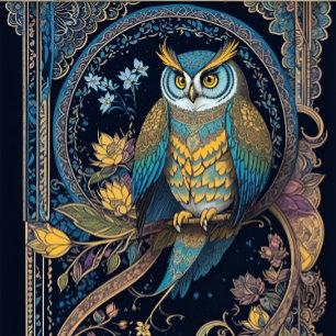 Mysteries of the Night Sky - World of Owls -  T-Shirt