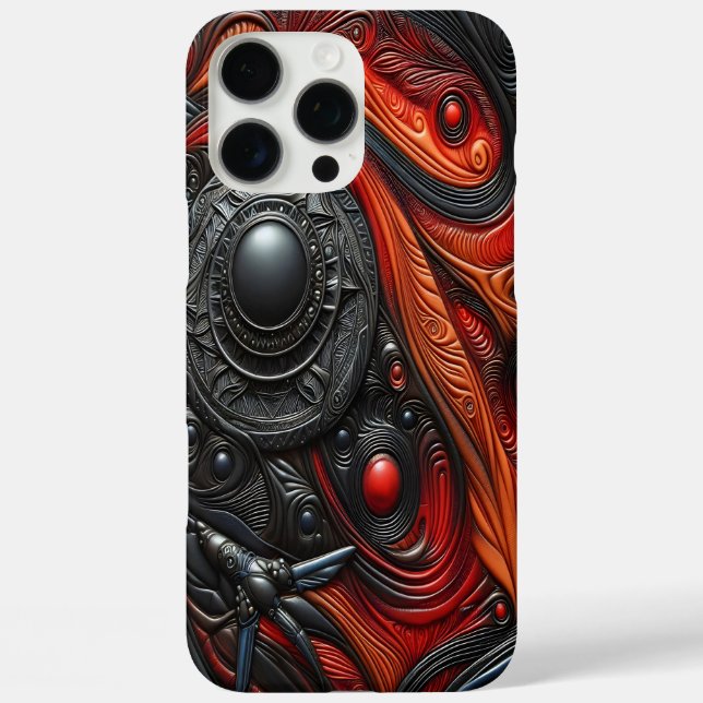 Mysterious Alien Craft Under a Cosmic Swirl Case-Mate iPhone Case (Back)