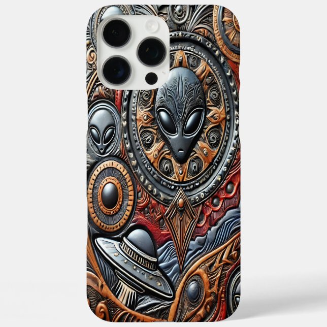 Mysterious Alien Encounters in Cosmic Realms Case-Mate iPhone Case (Back)