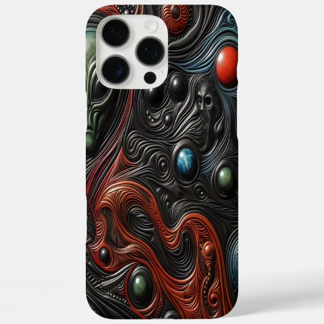 Mysterious Alien Presence in Cosmic Art Case-Mate iPhone Case (Back)