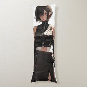 Mysterious Anime Girl Leather Body Cushion