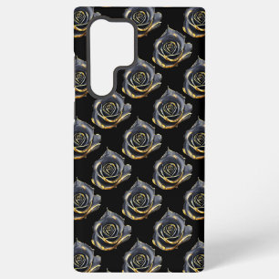 Mysterious black rose samsung galaxy case