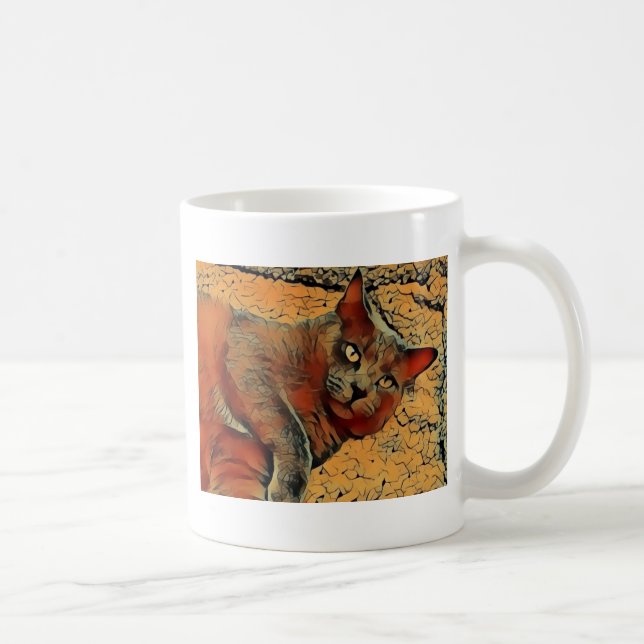 Mysterious Cat Coffee Mug (Right)