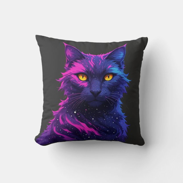 Mysterious Cat Cushion (Front)