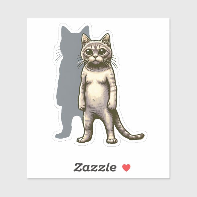 Mysterious Cat with Shadow Silhouette (Sheet)
