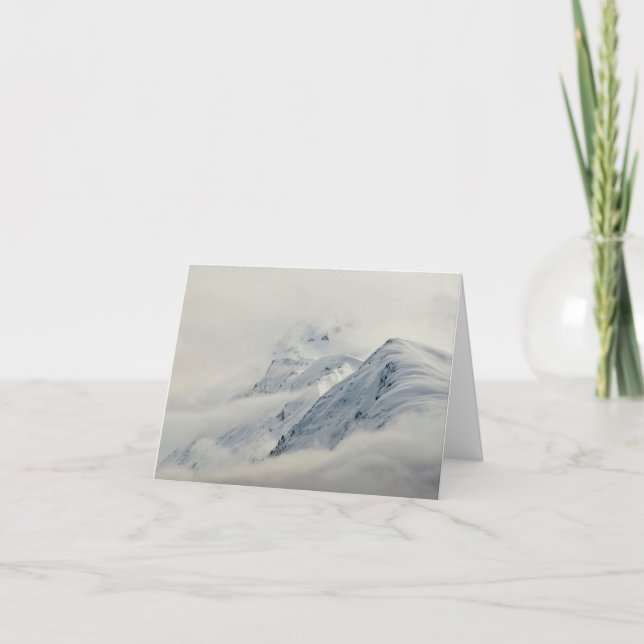 Mysterious Chugach Peaks Card (Front)