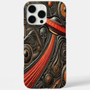 Mysterious Craft Descends Over an Ancient Tower iPhone 16 Pro Max Case