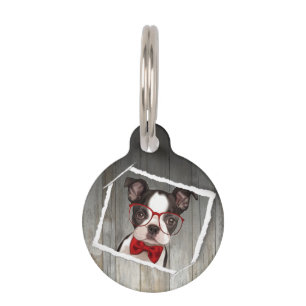 Mysterious Dog Pet Round Plate Tag