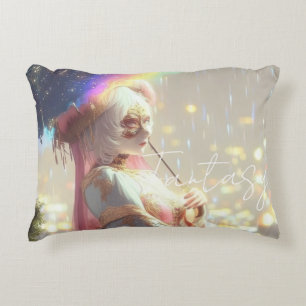 Mysterious Fantasy Girl - Ocean Art Aesthetic Decorative Cushion