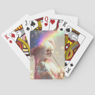Mysterious Fantasy Girl - Ocean Art Aesthetic Playing Cards