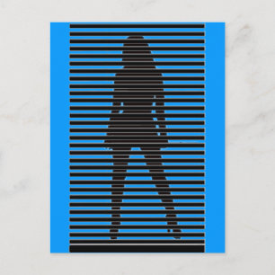 Mysterious Female Sihouette Postcard