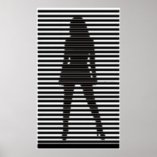 Mysterious Female Sihouette Poster
