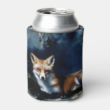 Mysterious Fox in the Woods Portrait