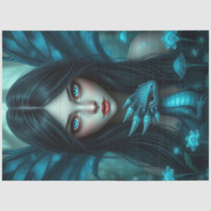 Mysterious Gothic Dragon Fairy Tissue Paper