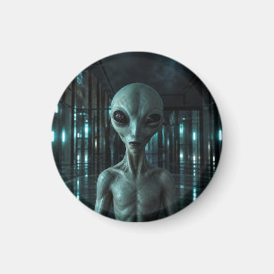 Mysterious Grey Alien Magnet