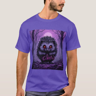 Mysterious Hedgehog in Spooky Forest T-Shirt
