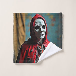 Mysterious Hooded Skull Figure Bath Towel Set