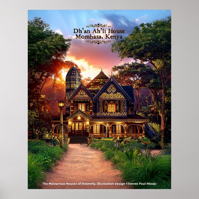 Mysterious Houses of Donnelly - No4 Mombasa Kenya  Poster (Front)