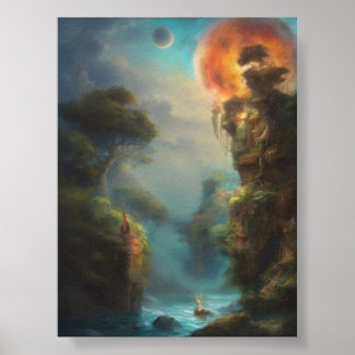 mysterious island poster