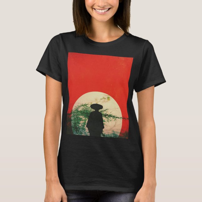 Mysterious Japanese Samurai T-Shirt (Front)