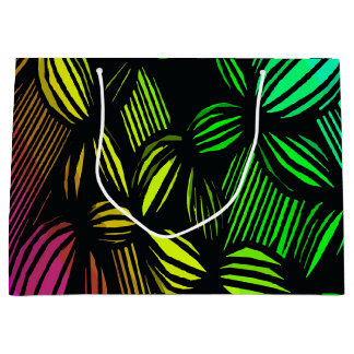 Mysterious lines large gift bag
