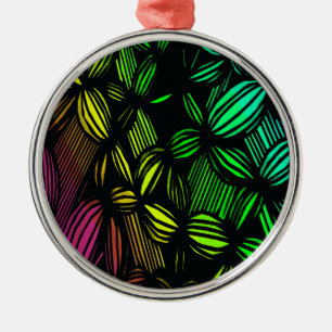 Mysterious lines metal tree decoration