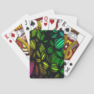 Mysterious lines playing cards