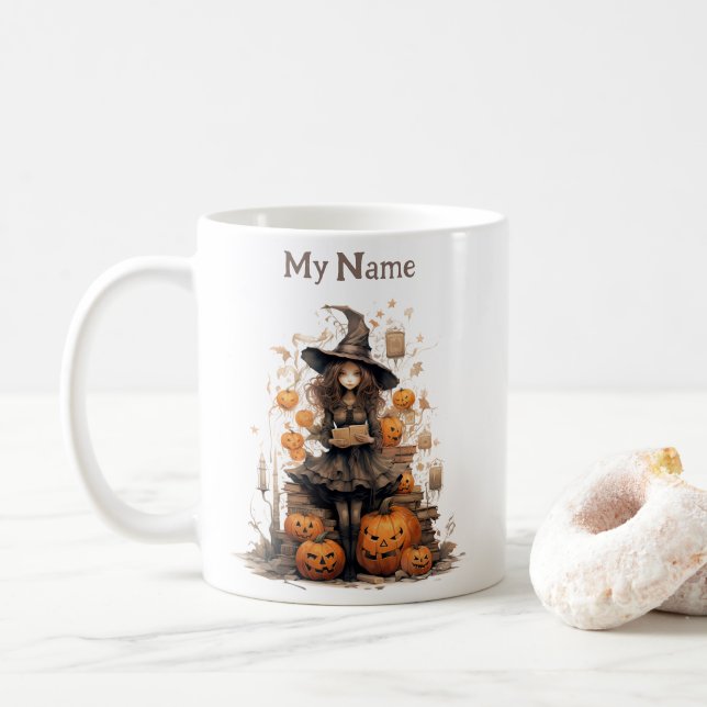 Mysterious Little Stories: Halloween Witch Cup (With Donut)
