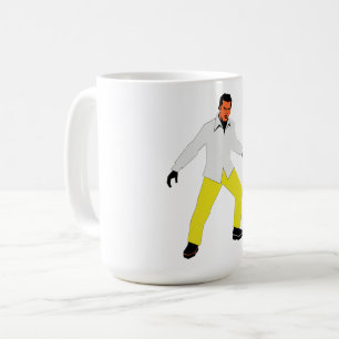Mysterious man look coffee mug
