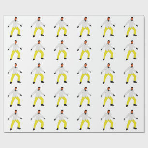 Mysterious man look wrapping paper