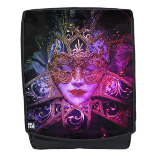 Mysterious masquerade ball beauty mask backpack