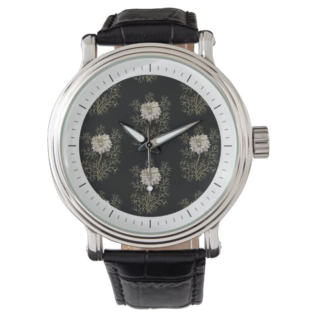 Mysterious Mediaeval Flower Pattern Watch (Front)